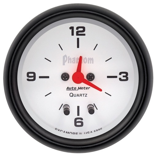 [ATM-5885] AutoMeter 2-5/8" CLOCK, 12 HOUR, PHANTOM