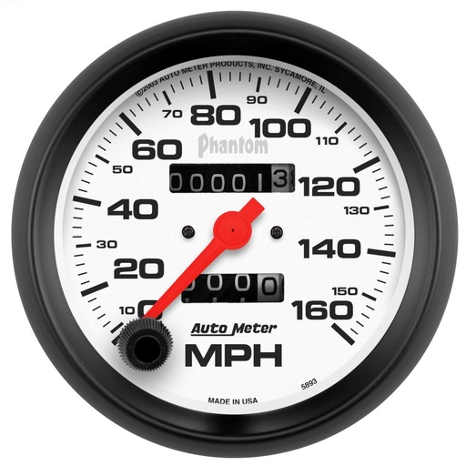 [ATM-5893] AutoMeter 3-3/8" SPEEDOMETER, 0-160 MPH, MECHANICAL, PHANTOM