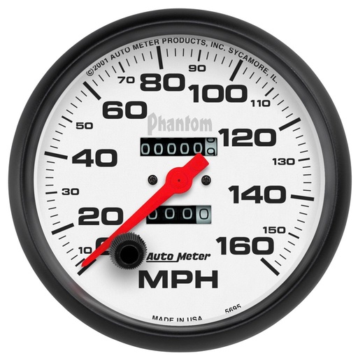 [ATM-5895] AutoMeter 5" SPEEDOMETER, 0-160 MPH, MECHANICAL, PHANTOM