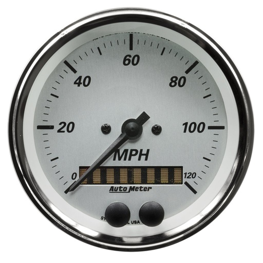 [ATM-1949] AutoMeter 3-3/8" GPS SPEEDOMETER, 0-120 MPH, AMERICAN PLATINUM