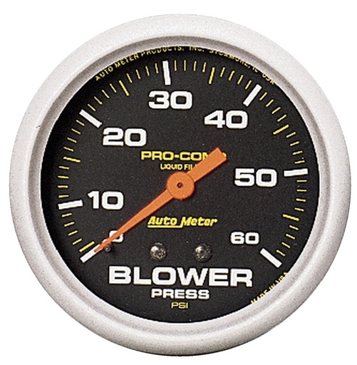 [ATM-5402] AutoMeter 2-5/8" BLOWER PRESSURE, 0-60 PSI, MECHANICAL, LIQUID FILLED, PRO-COMP