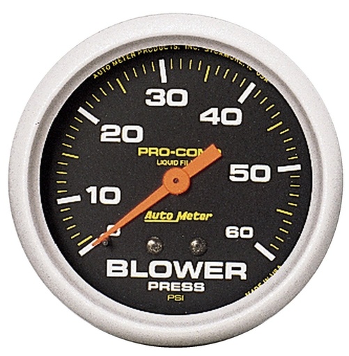 [ATM-5403] AutoMeter 2-5/8" BLOWER PRESSURE, 0-60 PSI, MECHANICAL, W/ MEMORY, LIQUID FILLED, PRO-COMP