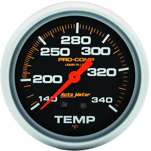 [ATM-5435] AutoMeter 2-5/8" TEMPERATURE, 140-340 °F, MECHANICAL, LIQUID FILLED, PRO-COMP