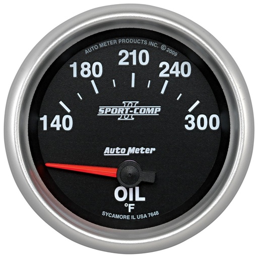 [ATM-7648] AutoMeter 2-5/8" OIL TEMPERATURE, 140-300 °F, AIR-CORE, SPORT-COMP II