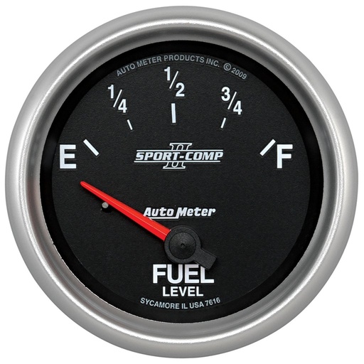[ATM-7615] AutoMeter 2-5/8" FUEL LEVEL, 73-10 Ω, AIR-CORE, SC II
