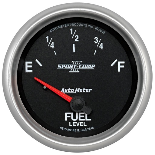 [ATM-7616] AutoMeter 2-5/8" FUEL LEVEL, 240-33 Ω, AIR-CORE, SSE, SC II