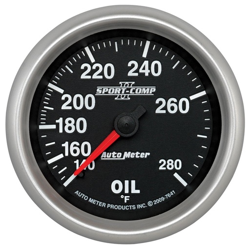[ATM-7641] AutoMeter 2-5/8" OIL TEMPERATURE, 140-280 °F, 6 FT., MECHANICAL, SPORT-COMP II