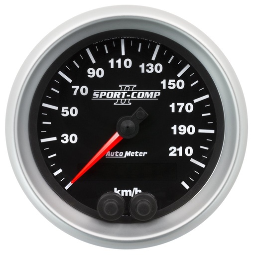 [ATM-3680-M] AutoMeter 3-3/8" GPS SPEEDOMETER, 0-225 KM/H, SPORT-COMP II