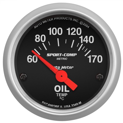 [ATM-3348-M] AutoMeter 2-1/16" OIL TEMPERATURE, 60-170 °C, AIR-CORE, SPORT-COMP
