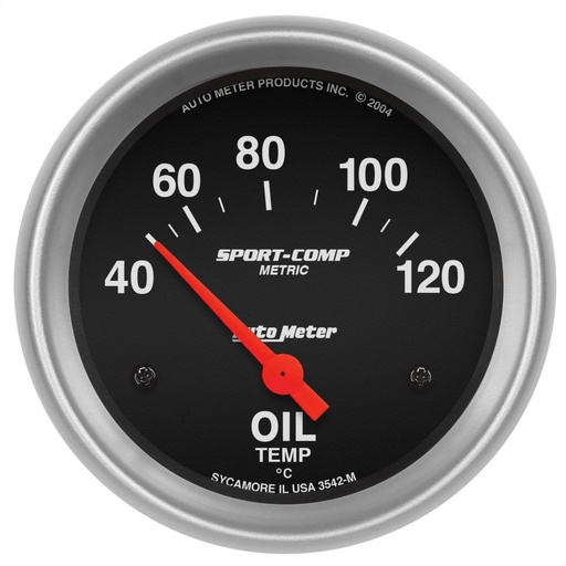 [ATM-3542-M] AutoMeter 2-5/8" OIL TEMPERATURE, 40-120 °C, AIR-CORE, SPORT-COMP