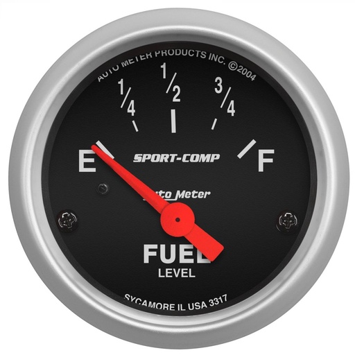 [ATM-3317] AutoMeter 2-1/16" FUEL LEVEL, 0-30 Ω, AIR-CORE, SSE, SPORT-COMP