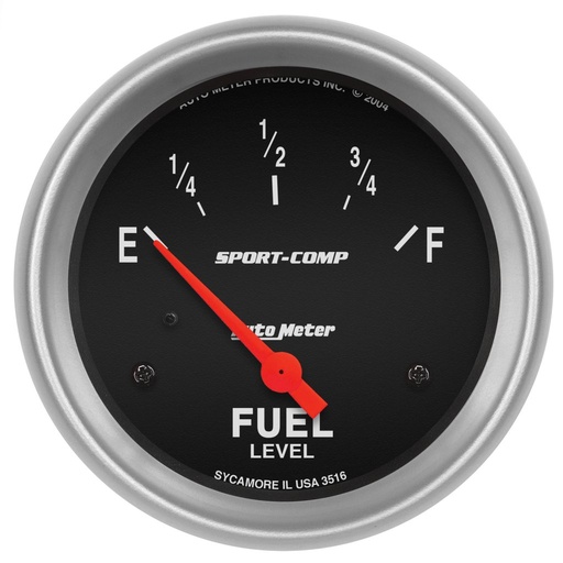 [ATM-3516] AutoMeter 2-5/8" FUEL LEVEL, 240-33 Ω, AIR-CORE, SSE, SPORT-COMP