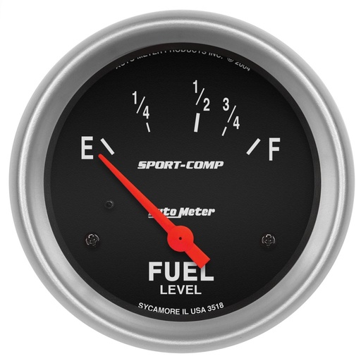 [ATM-3518] AutoMeter 2-5/8" FUEL LEVEL, 16-158 Ω, AIR-CORE, SPORT-COMP
