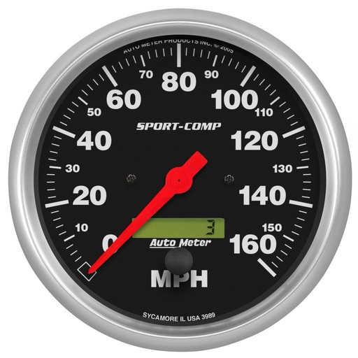 [ATM-3989] AutoMeter 5" SPEEDOMETER, 0-160 MPH, ELECTRIC, SPORT-COMP
