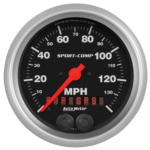 [ATM-3982] AutoMeter 3-3/8" GPS SPEEDOMETER, 0-140 MPH, SPORT-COMP