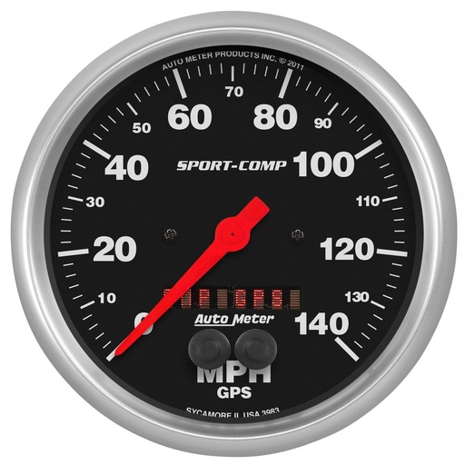 [ATM-3983] AutoMeter 5" GPS SPEEDOMETER, 0-140 MPH, SPORT-COMP
