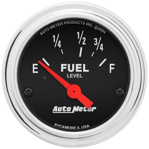 [ATM-2515] AutoMeter 2-1/16" FUEL LEVEL, 73-10 Ω, AIR-CORE, TRAD. CHROME