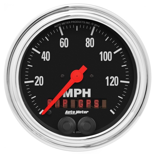 [ATM-2480] AutoMeter 3-3/8" GPS SPEEDOMETER, 0-140 MPH, TRADITIONAL CHROME