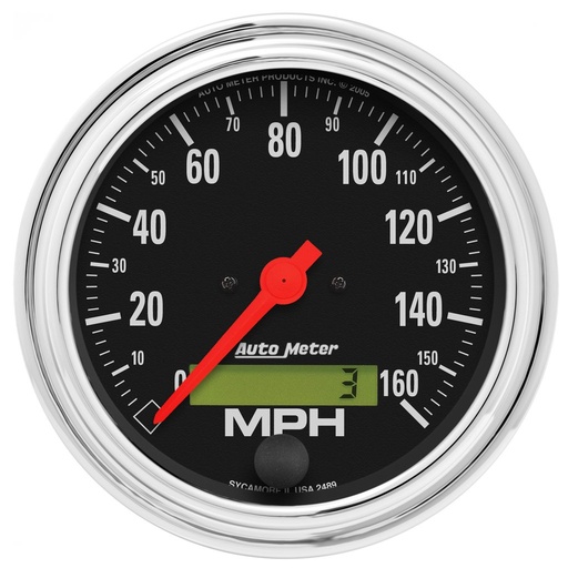 [ATM-2489] AutoMeter 3-3/8" SPEEDOMETER, 0-160 MPH, ELECTRIC, TRADITIONAL CHROME