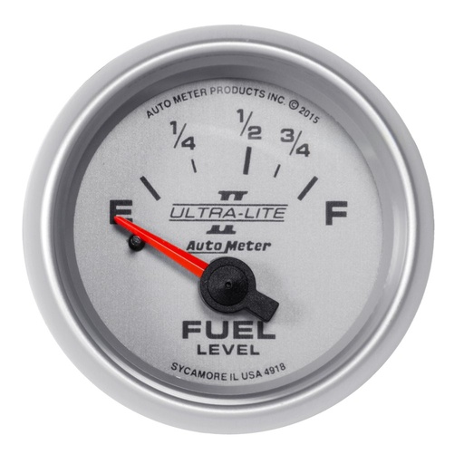 [ATM-4918] AutoMeter 2-1/16" FUEL LEVEL, 16-158 Ω, AIR-CORE, ULTRA-LITE II