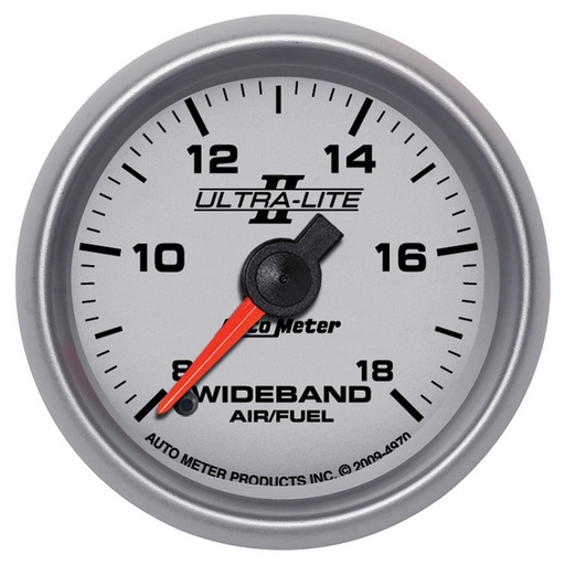 [ATM-4970] AutoMeter 2-1/16" WIDEBAND AIR/FUEL RATIO, ANALOG, 8:1-18:1 AFR, ULTRA-LITE II