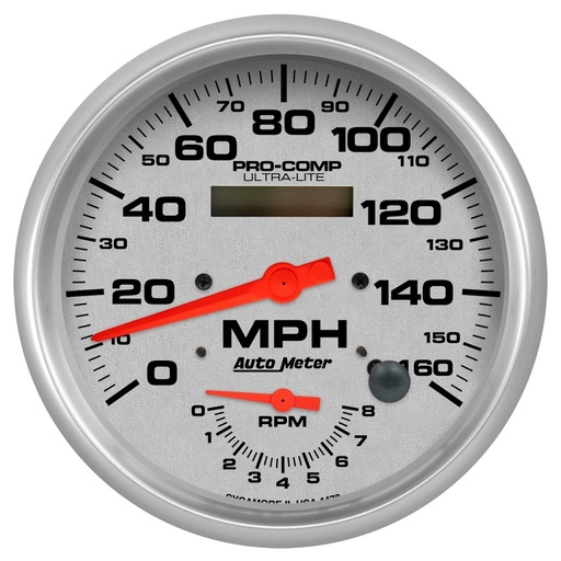 [ATM-4478] AutoMeter 5" tachometer/SPEEDOMETER COMBO, 8K RPM/160 MPH, ULTRA-LITE