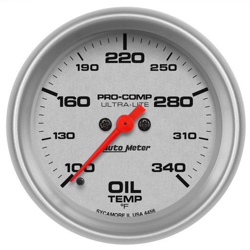 [ATM-4456] AutoMeter 2-5/8" OIL TEMPERATURE, 100-340 °F, STEPPER MOTOR, ULTRA-LITE