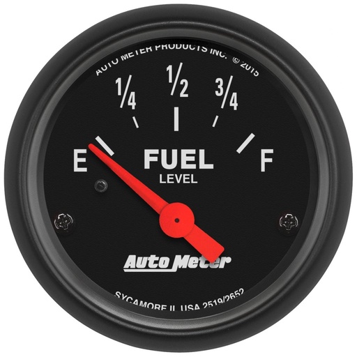 [ATM-2652] AutoMeter 2-1/16" FUEL LEVEL, 73-10 Ω, AIR-CORE, LINEAR, Z-SERIES
