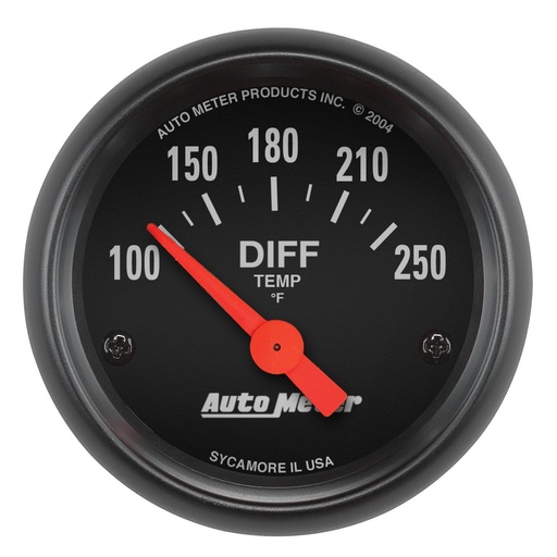 [ATM-2636] AutoMeter 2-1/16" DIFFERENTIAL TEMPERATURE, 100-250 °F, AIR-CORE, Z-SERIES