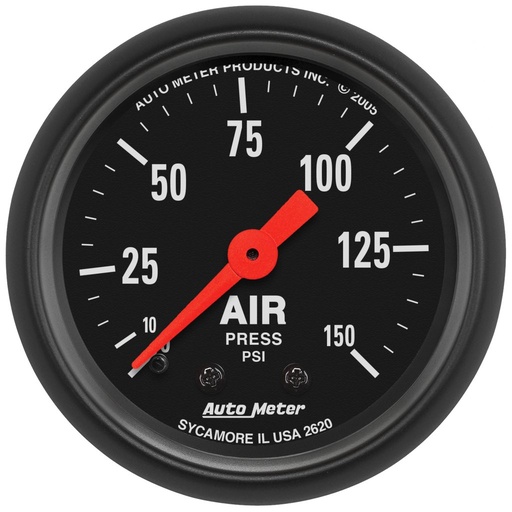 [ATM-2620] AutoMeter 2-1/16" AIR PRESSURE, 0-150 PSI, MECHANICAL, Z-SERIES