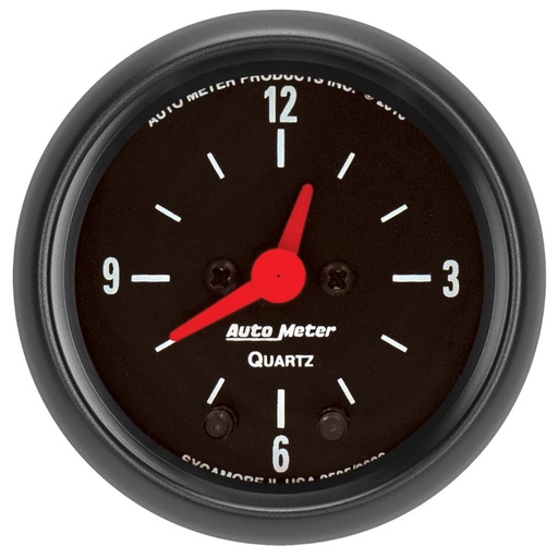 [ATM-2632] AutoMeter 2-1/16" CLOCK, 12 HOUR, Z-SERIES