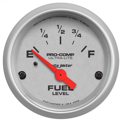 [ATM-4319] AutoMeter 2-1/16" FUEL LEVEL 73-10 Ω, AIR-CORE, LINEAR, ULTRA-LITE