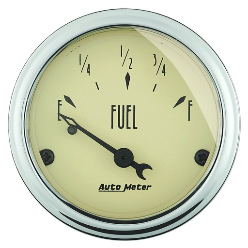 [ATM-1815] AutoMeter 2-1/16" FUEL LEVEL, 0-90 Ω, AIR-CORE, ANTIQUE BEIGE