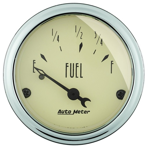 [ATM-1816] AutoMeter 2-1/16" FUEL LEVEL, 73-10 Ω, AIR-CORE, ANTIQUE BEIGE