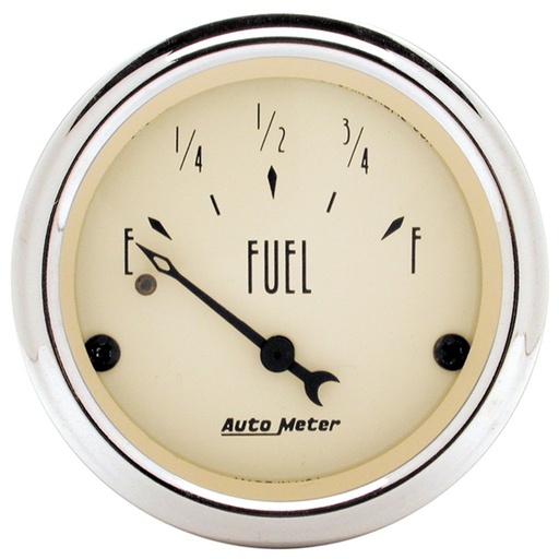 [ATM-1817] AutoMeter 2-1/16" FUEL LEVEL, 240-33 Ω, AIR-CORE, ANTIQUE BEIGE
