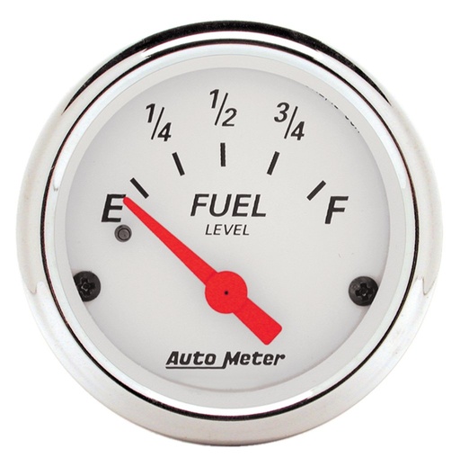 [ATM-1317] AutoMeter 2-1/16" FUEL LEVEL, 240-33 Ω, AIR-CORE, ARCTIC WHITE