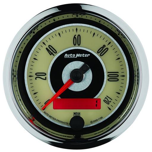 [ATM-1186] AutoMeter 3-3/8" SPEEDOMETER, 0-120 MPH, ELECTRIC, CRUISER