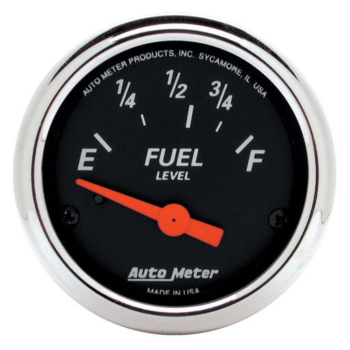 [ATM-1423] AutoMeter 2-1/16" FUEL LEVEL, 73-10 Ω, AIR-CORE, DESIGNER BLACK
