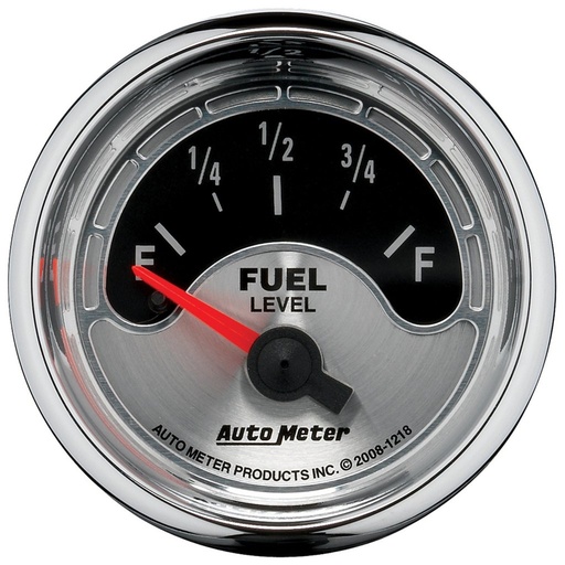 [ATM-1218] AutoMeter 2-1/16" FUEL LEVEL, 16-158 Ω, AIR-CORE, AMERICAN MUSCLE