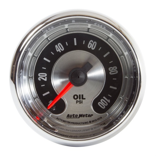 [ATM-1219] AutoMeter 2-1/16" OIL PRESSURE, 0-100 PSI, MECHANICAL, AMERICAN MUSCLE