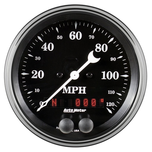 [ATM-1749] AutoMeter 3-3/8" GPS SPEEDOMETER, 0-120 MPH, OLD TYME BLACK
