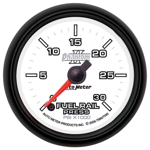 [ATM-7593] AutoMeter 2-1/16" FUEL RAIL PRESSURE, 0-30K PSI, STEPPER MOTOR, PHANTOM II