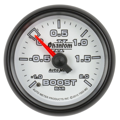 [ATM-7503-M2] AutoMeter 2-1/16" BOOST-VAC, -1/+2 BAR, MECHANICAL, PHANTOM II