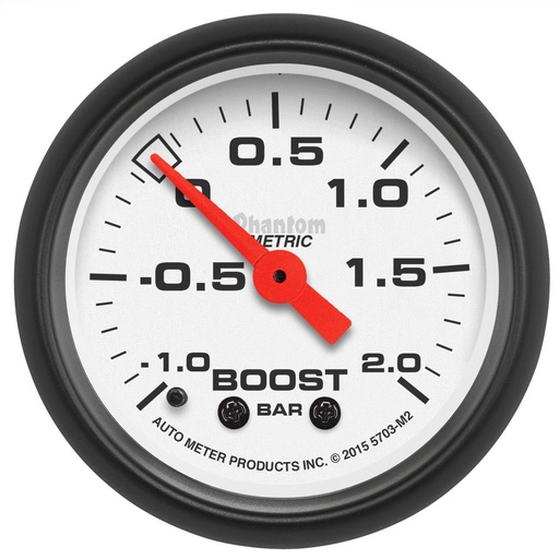 [ATM-5703-M2] AutoMeter 2-1/16" BOOST-VAC, -1/+2 BAR, MECHANICAL, PHANTOM