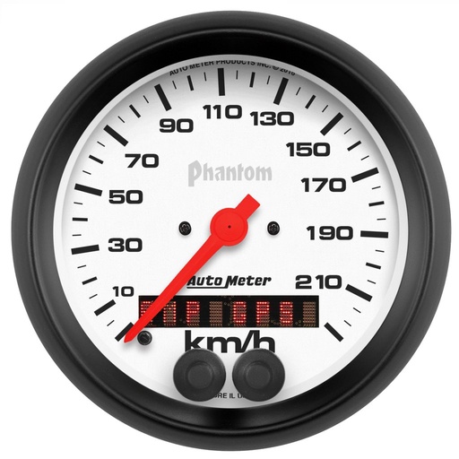 [ATM-5880-M] AutoMeter 3-3/8" SPEEDO, 225 KM/H, GPS, PHANTOM