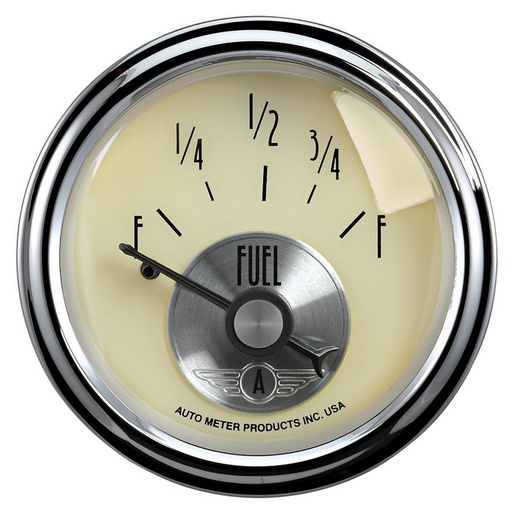 [ATM-2013] AutoMeter 2-1/16" FUEL LEVEL, 0-90 Ω, AIR-CORE, PRESTIGE ANT IVORY
