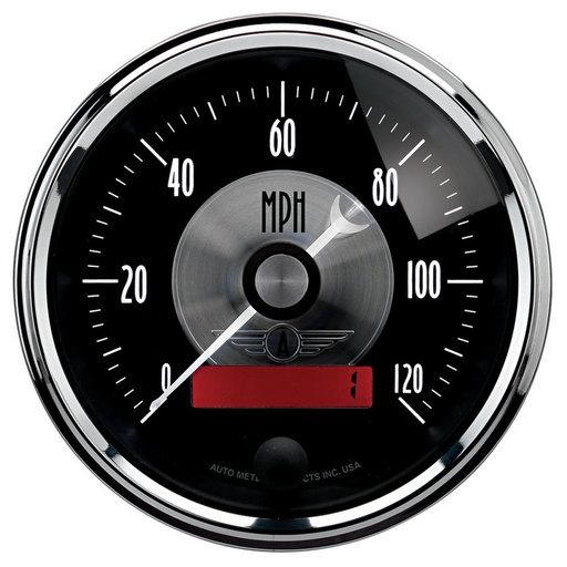 [ATM-2086] AutoMeter 3-3/8" SPEEDOMETER, 0-120 MPH, ELECTRIC, PRESTIGE BLACK DIAMOND