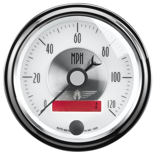 [ATM-2084] AutoMeter 3-3/8" SPEEDOMETER, 0-120 MPH, ELECTRIC, PRESTIGE PEARL