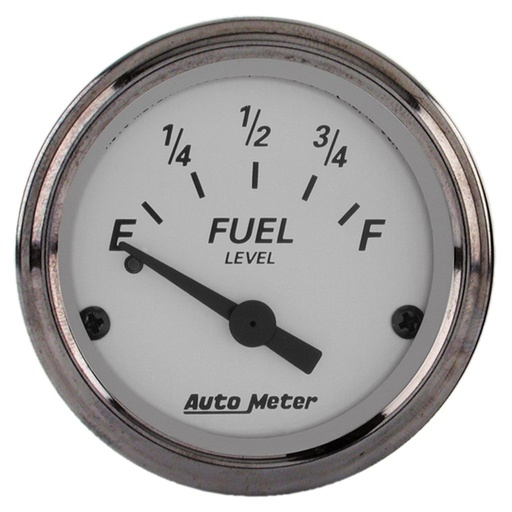 [ATM-1904] AutoMeter 2-1/16" FUEL LEVEL, 0-90 Ω, AIR-CORE, GM, SILVER