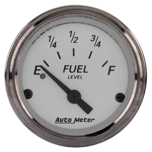 [ATM-1906] AutoMeter 2-1/16" FUEL LEVEL, 240-33 Ω, AIR-CORE, AMERICAN PLATINUM